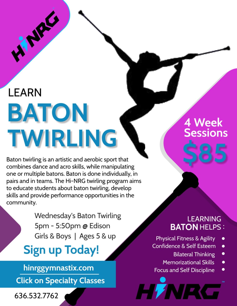 Baton Twirling - HI-NRG Gymnastix